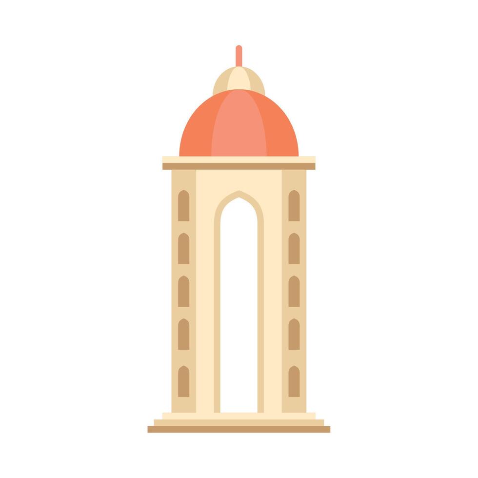 torre del templo de la mezquita india vector