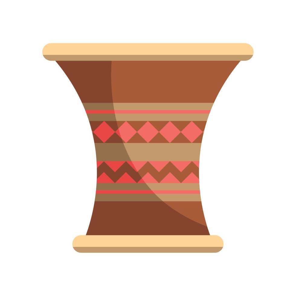 drum instrument african vector