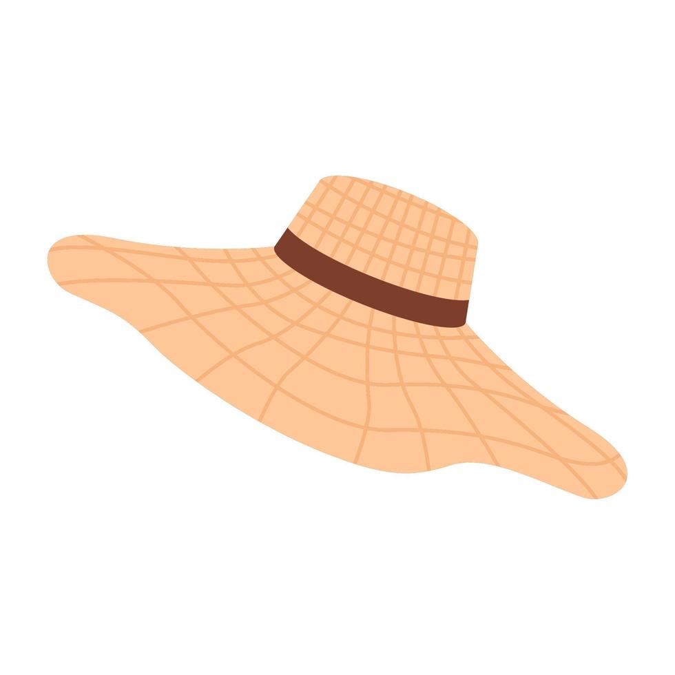 summer hat accessory vector