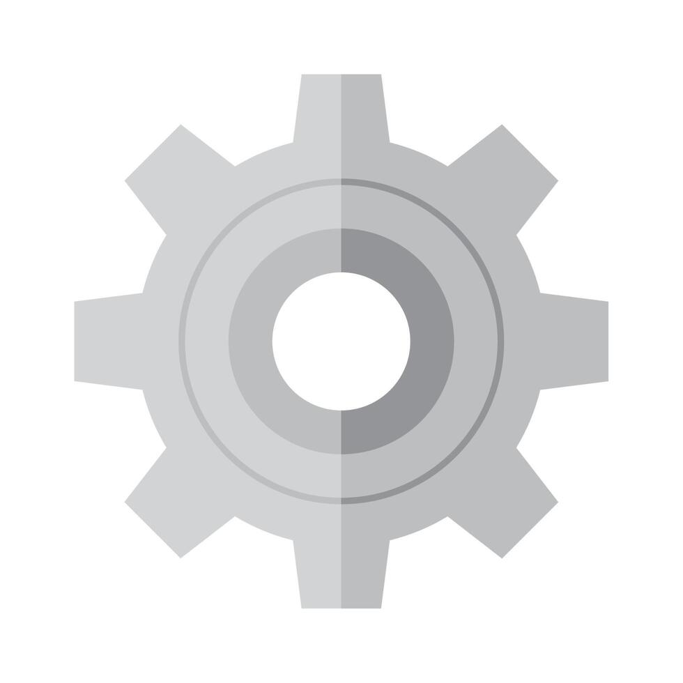 gray gear machine setup vector