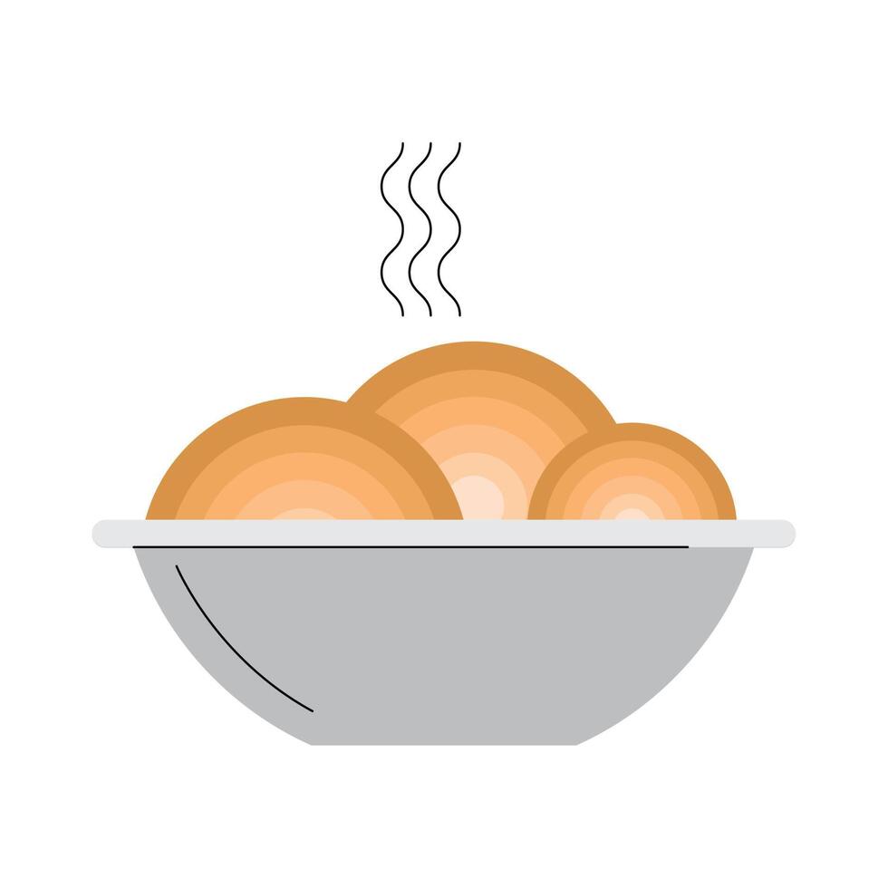 dish with food vector