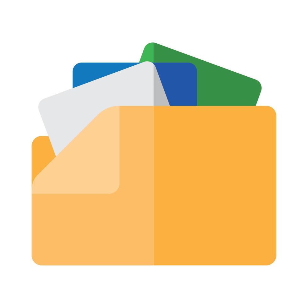 carpeta con archivos vector