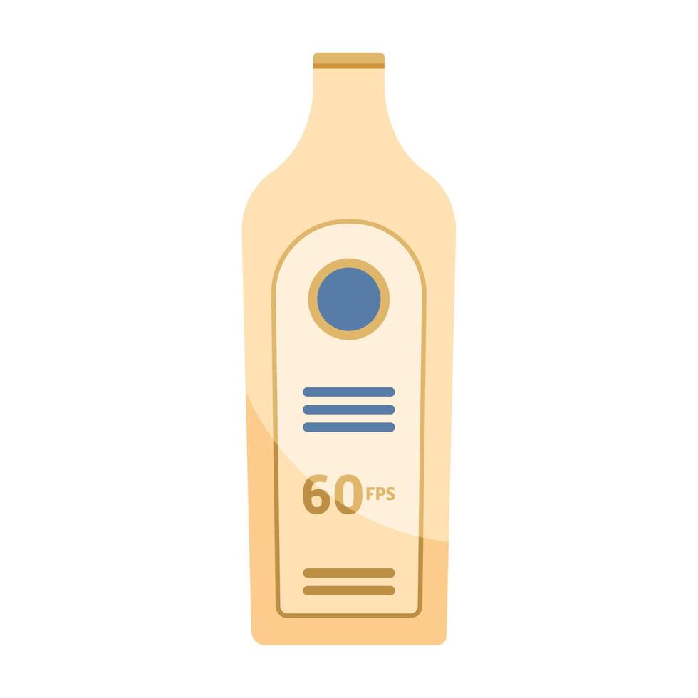 solar blocker bottle product vector