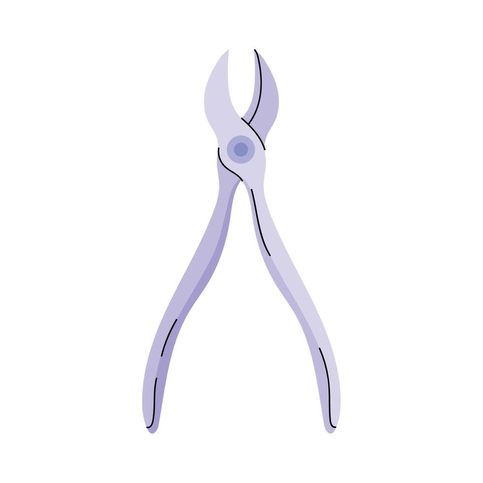 manicure tweezers tool vector