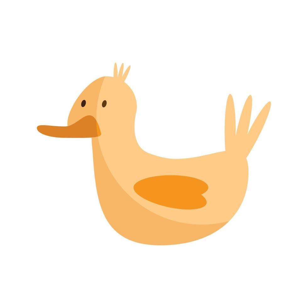 cute duck bird vector