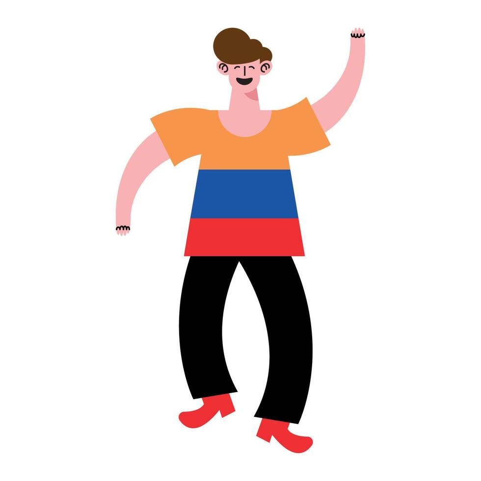 colombian young man vector