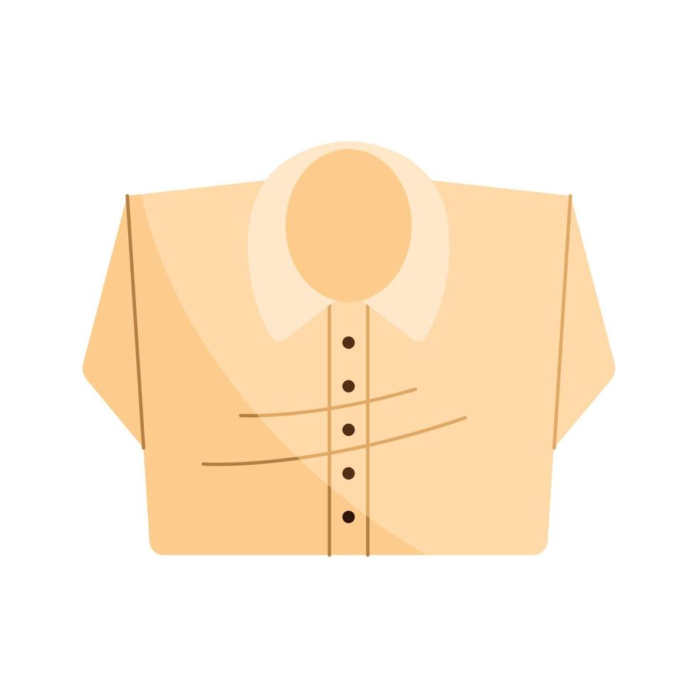 ropa de camisa amarilla vector