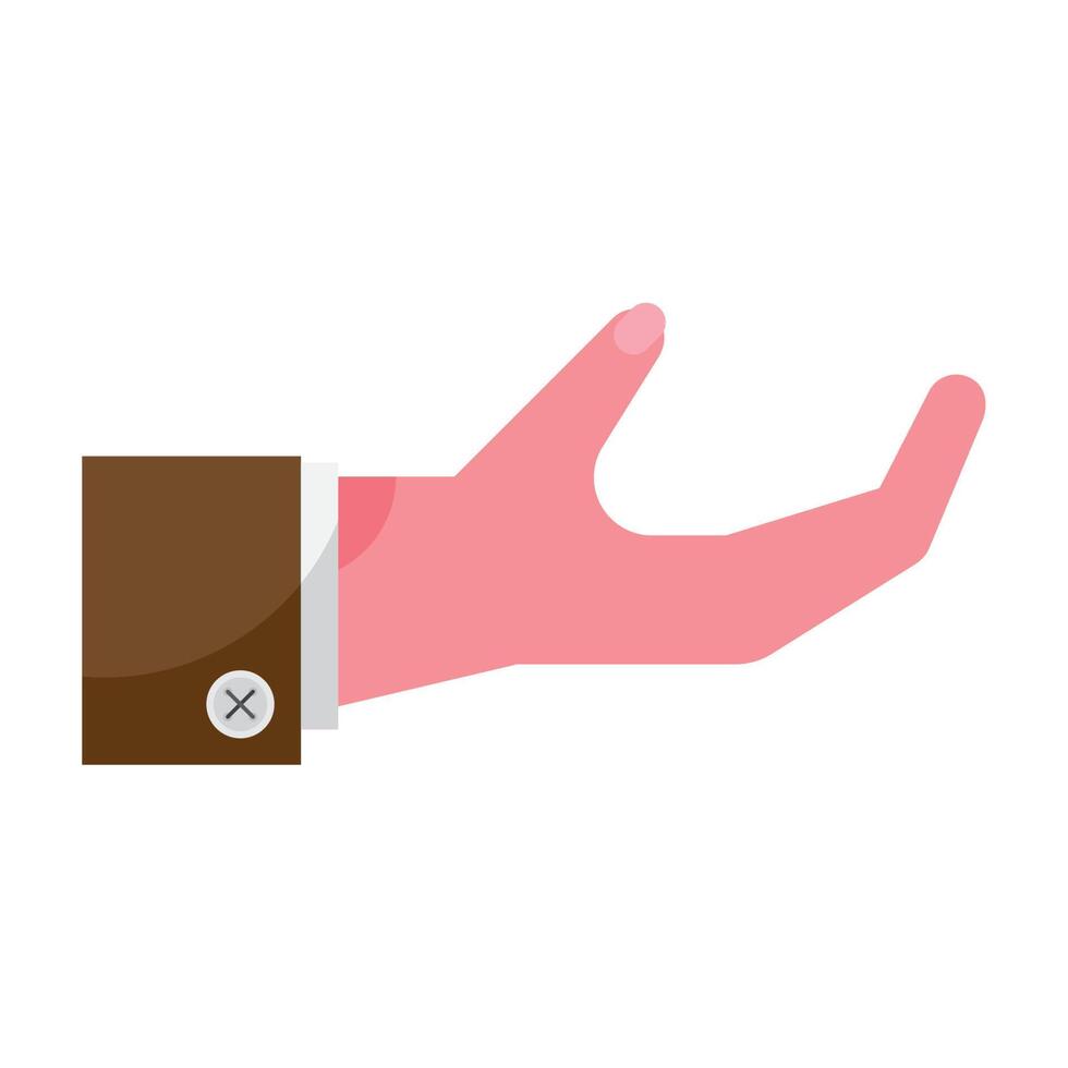 businessman hand receiving vector