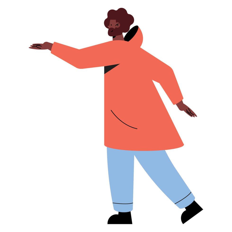 afro woman homeless vector