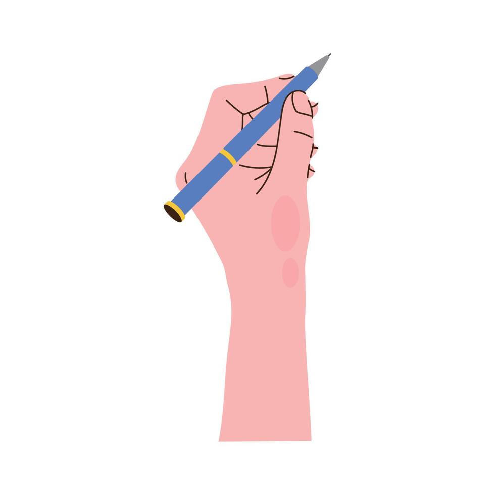 left hand writing 11146585 Vector Art at Vecteezy