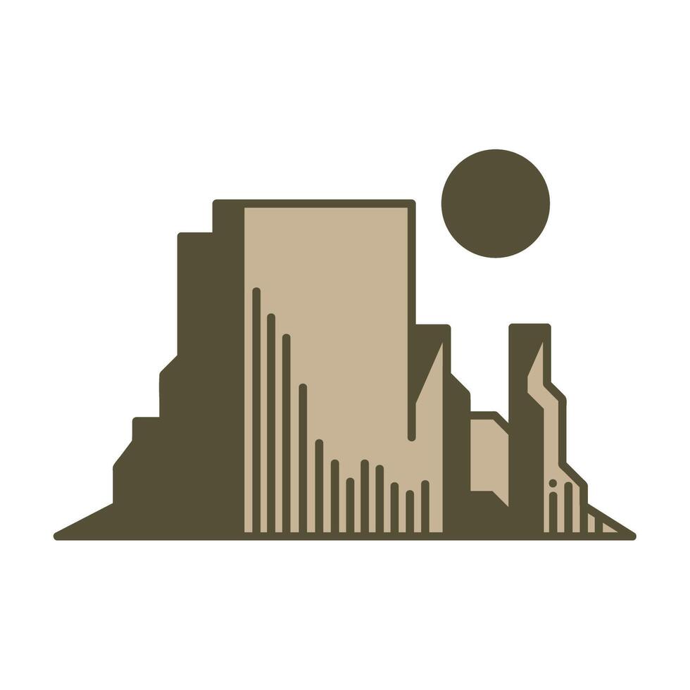 abyss desert scene vector