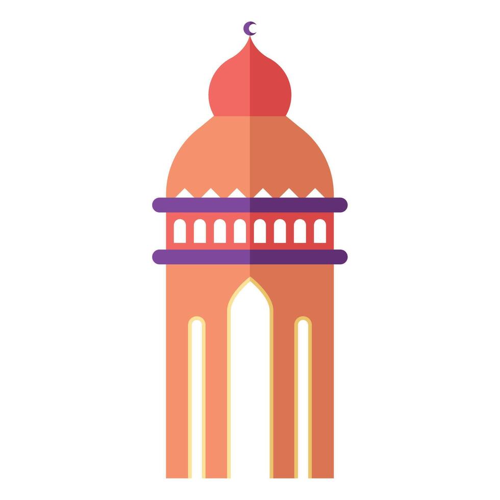 islamic mosque dome vector