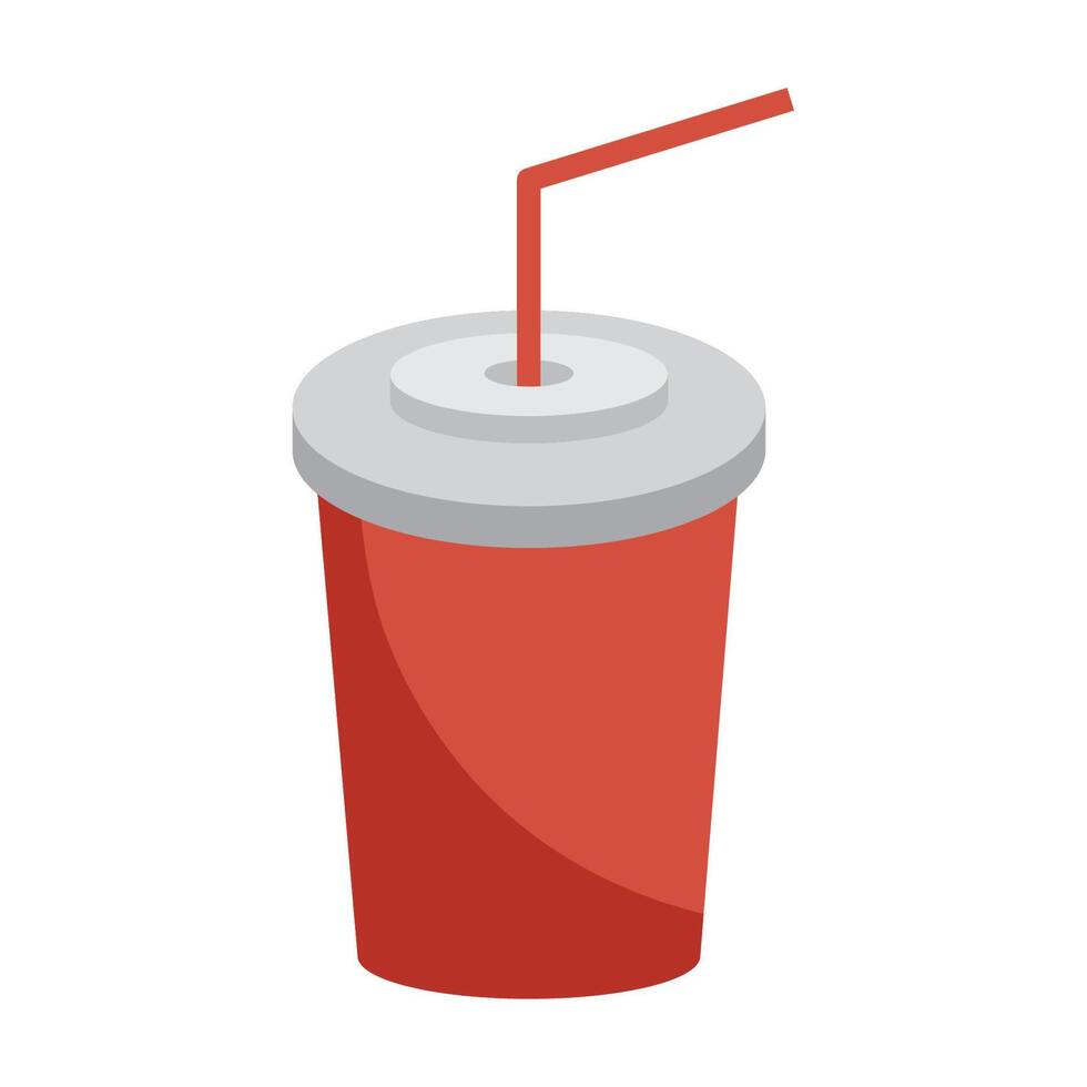 takeway soda drink vector