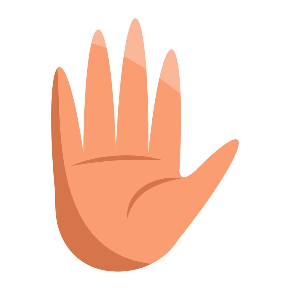 hand human stoping vector