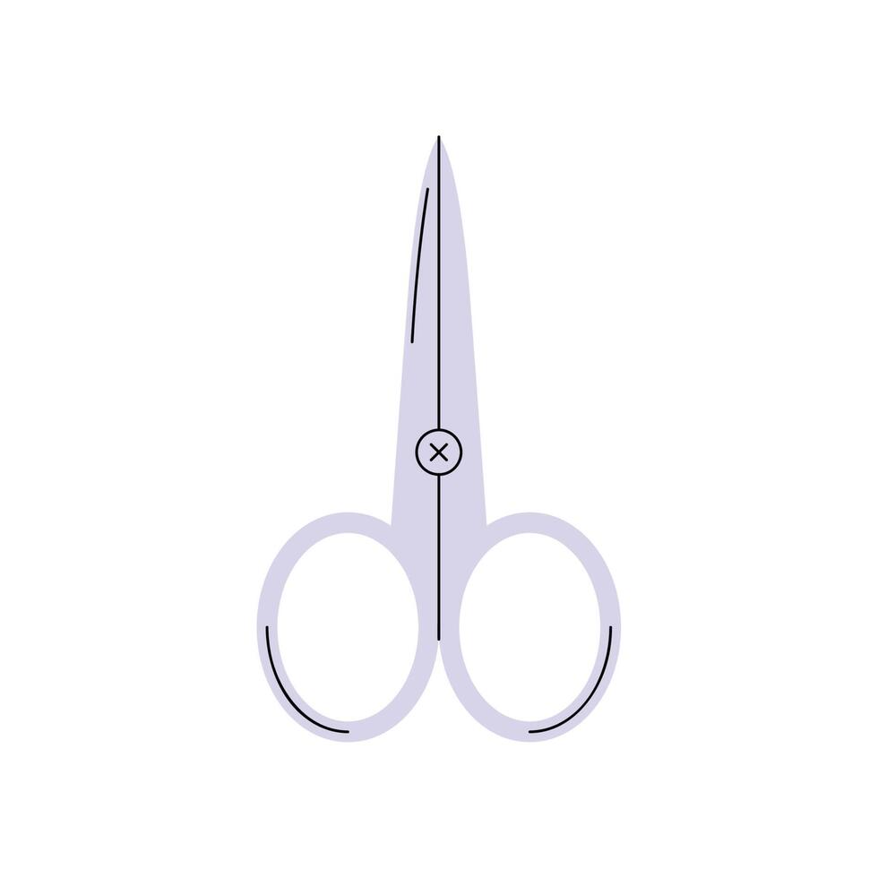 manicure scissors tool vector