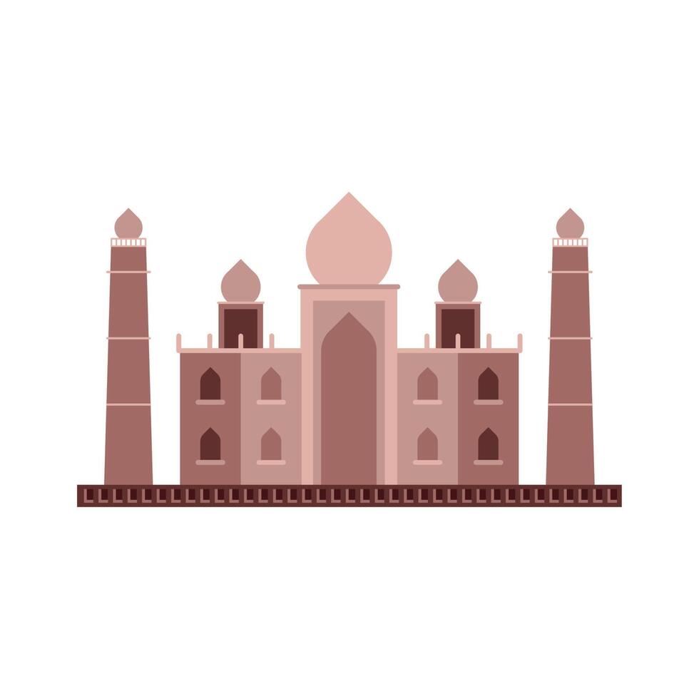 taj mahal mosque vector