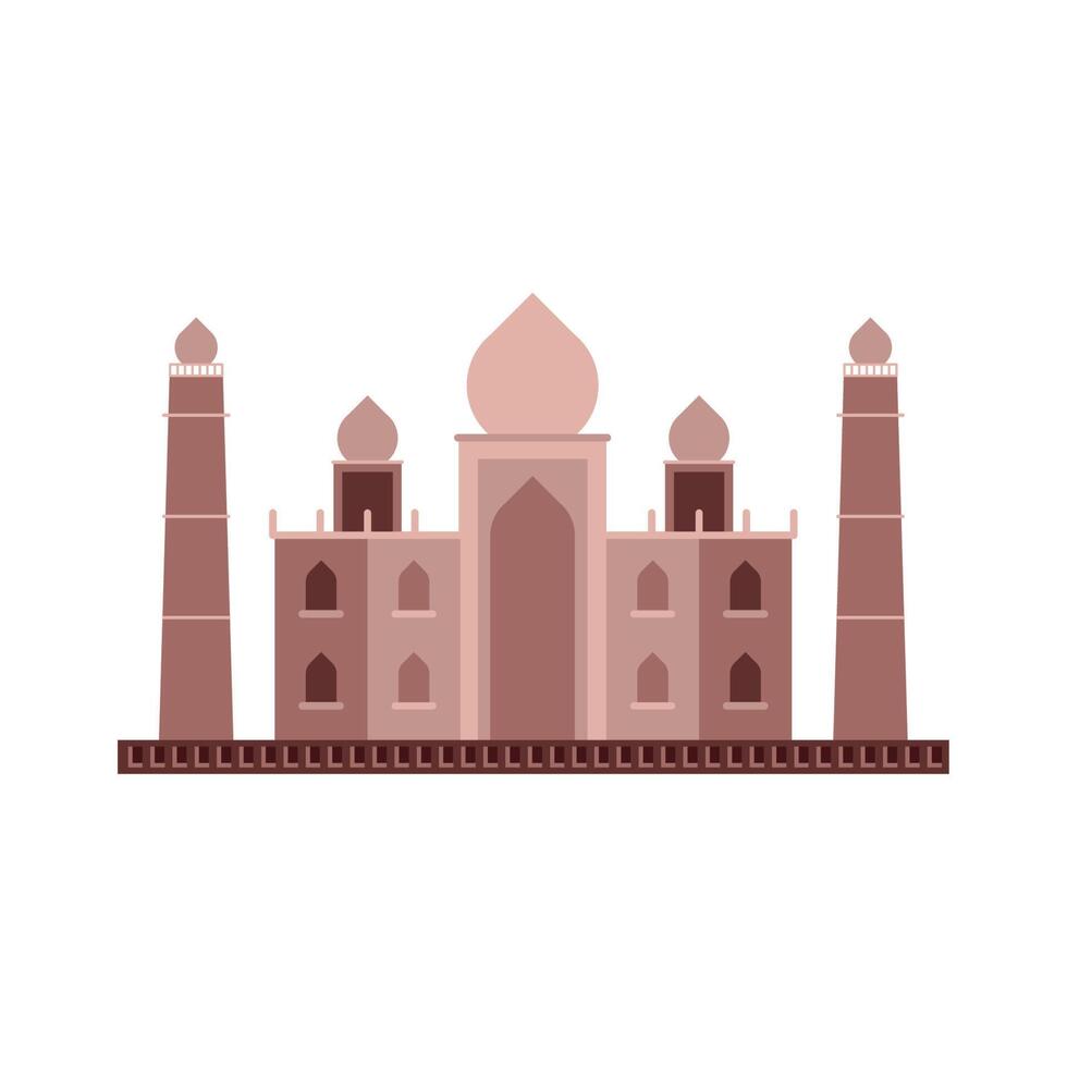 taj mahal mosque vector