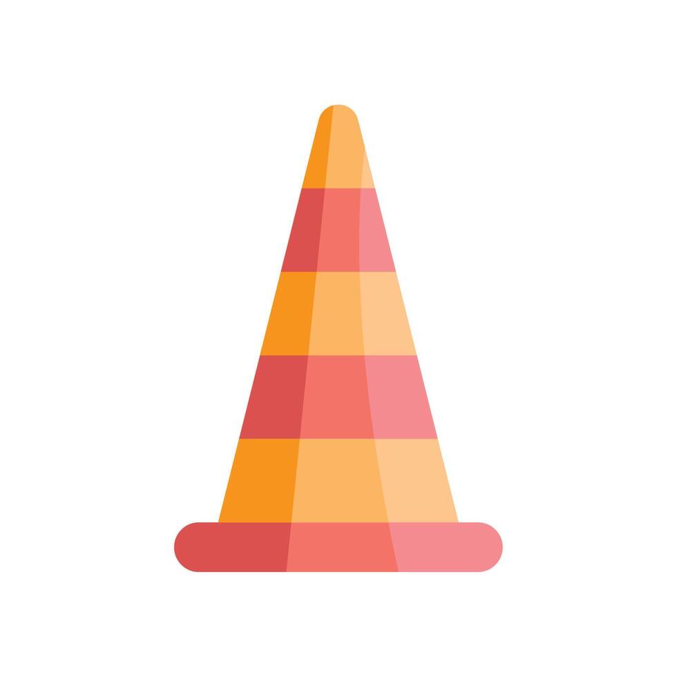 cone caution signal vector