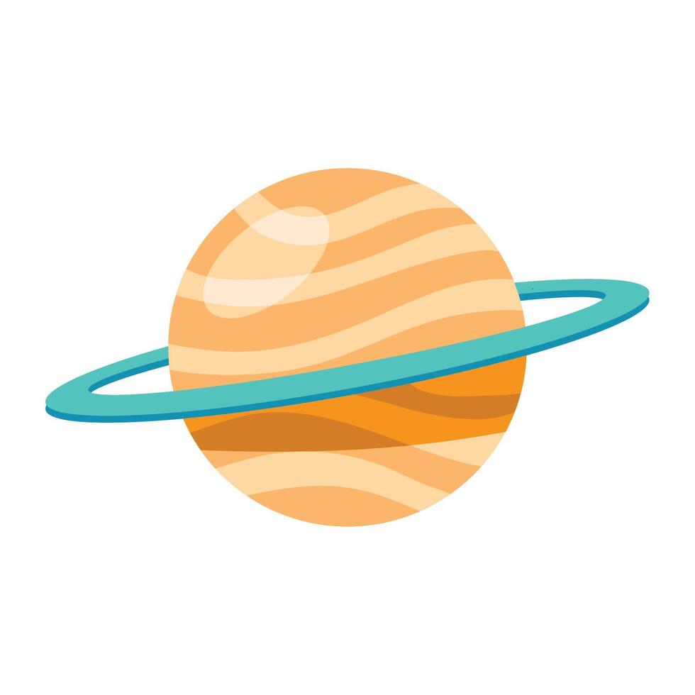 space saturn planet vector