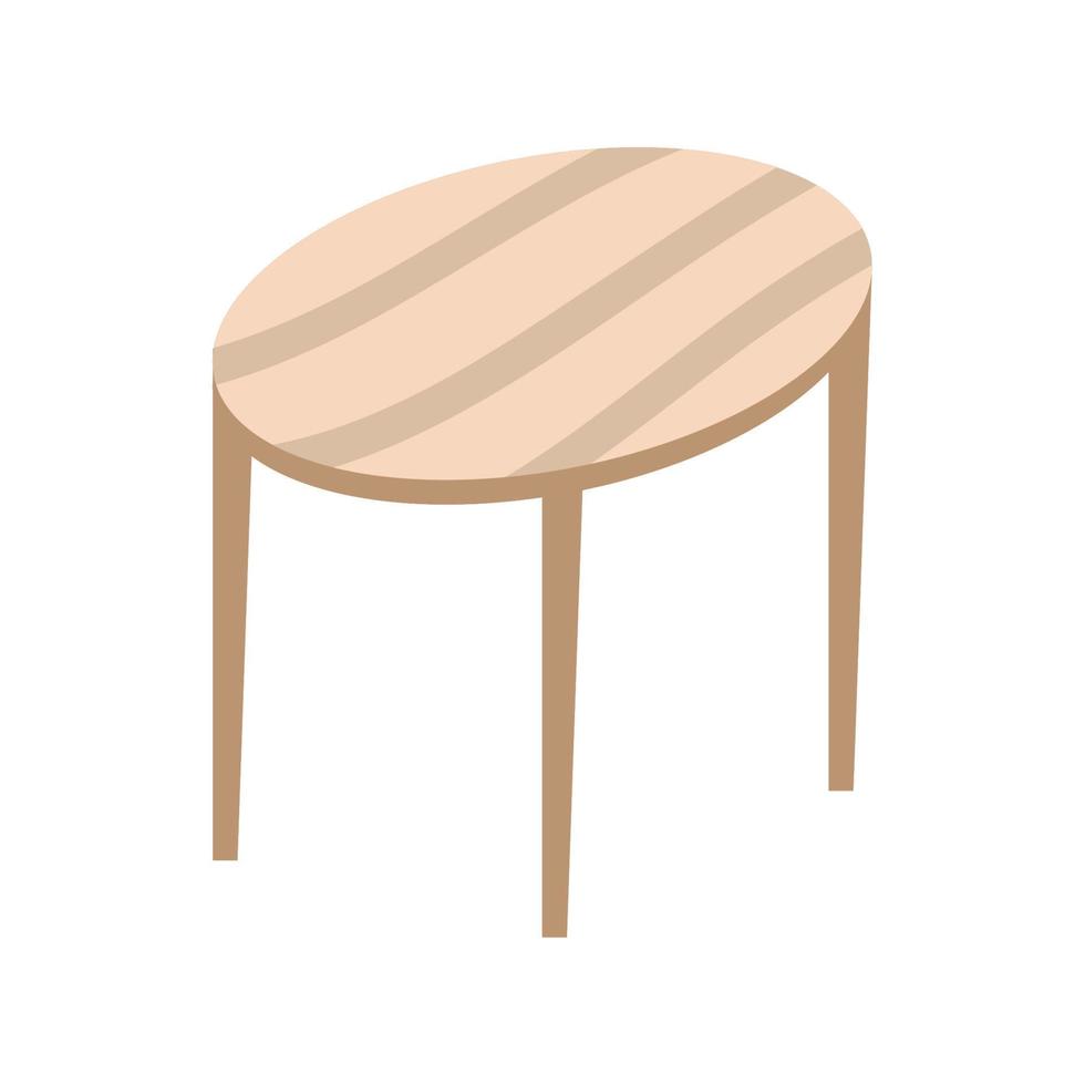 round table icon vector