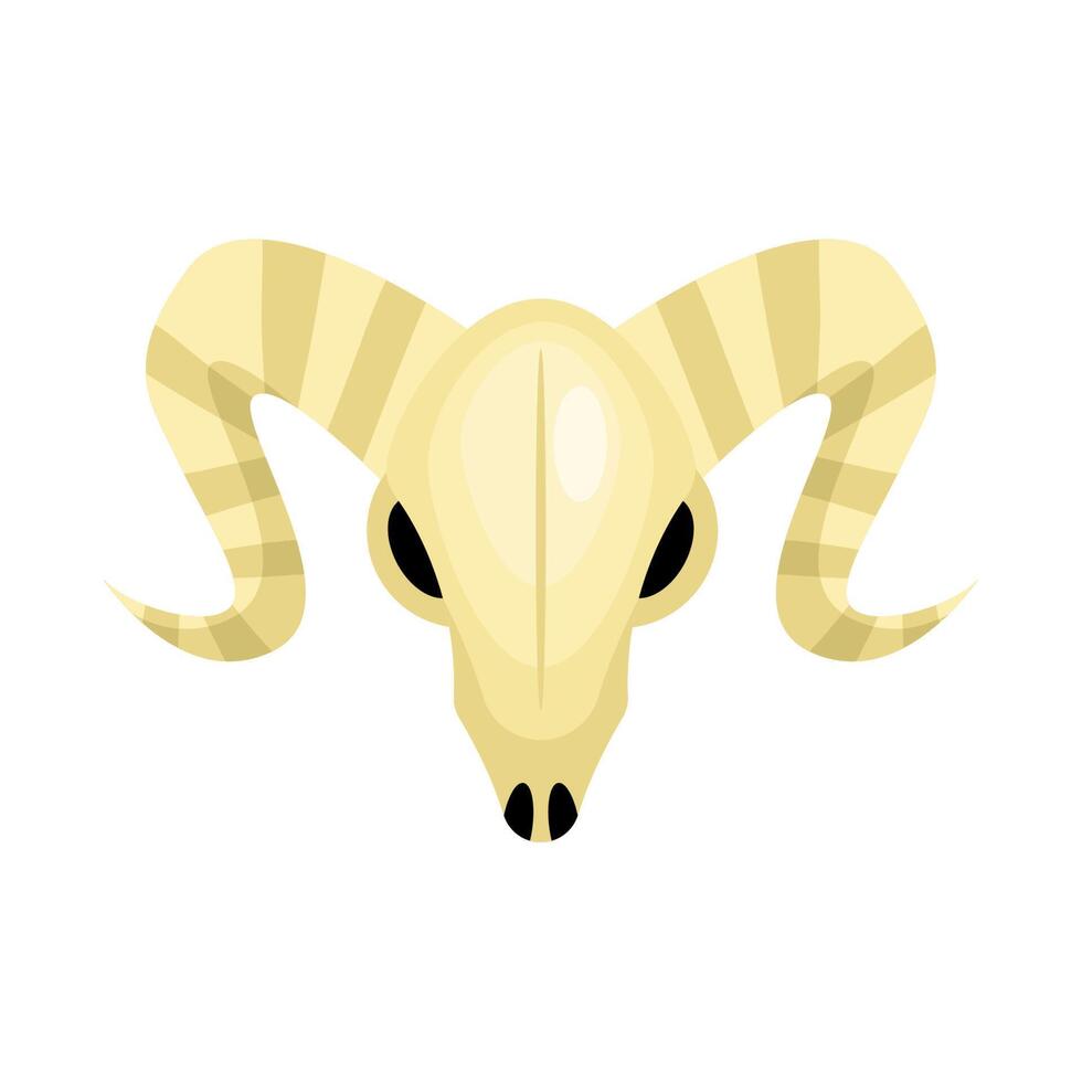 ram skull icon vector
