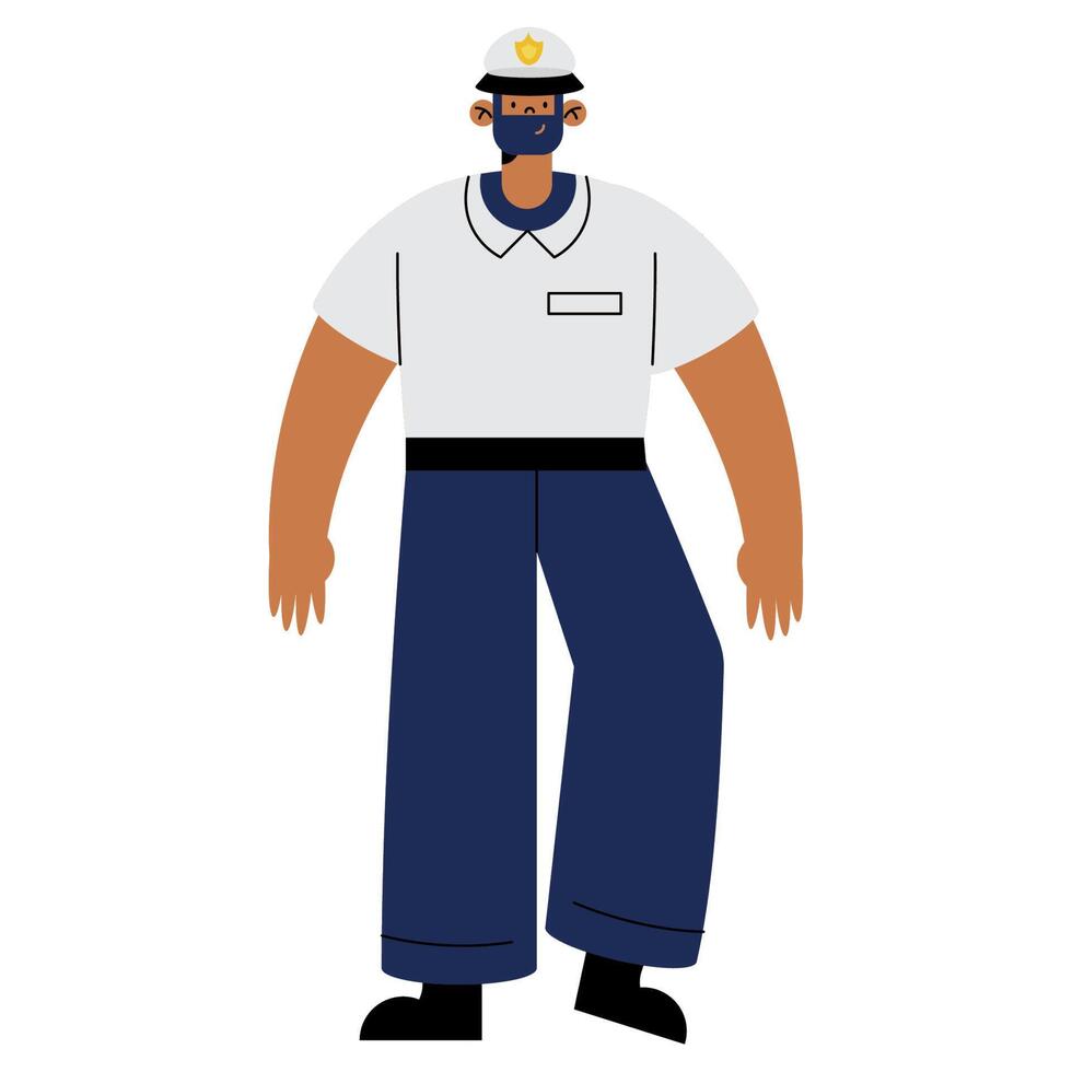 naval officer profession vector