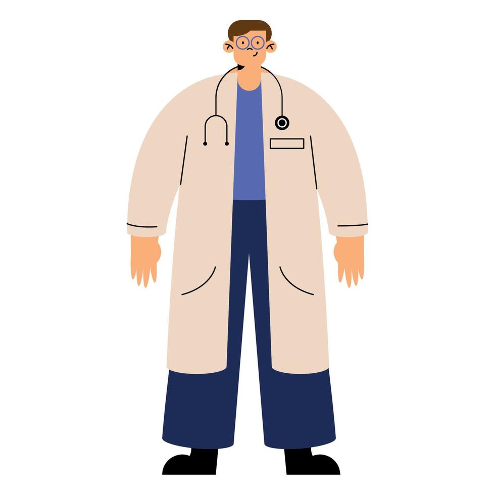 male physician profession vector