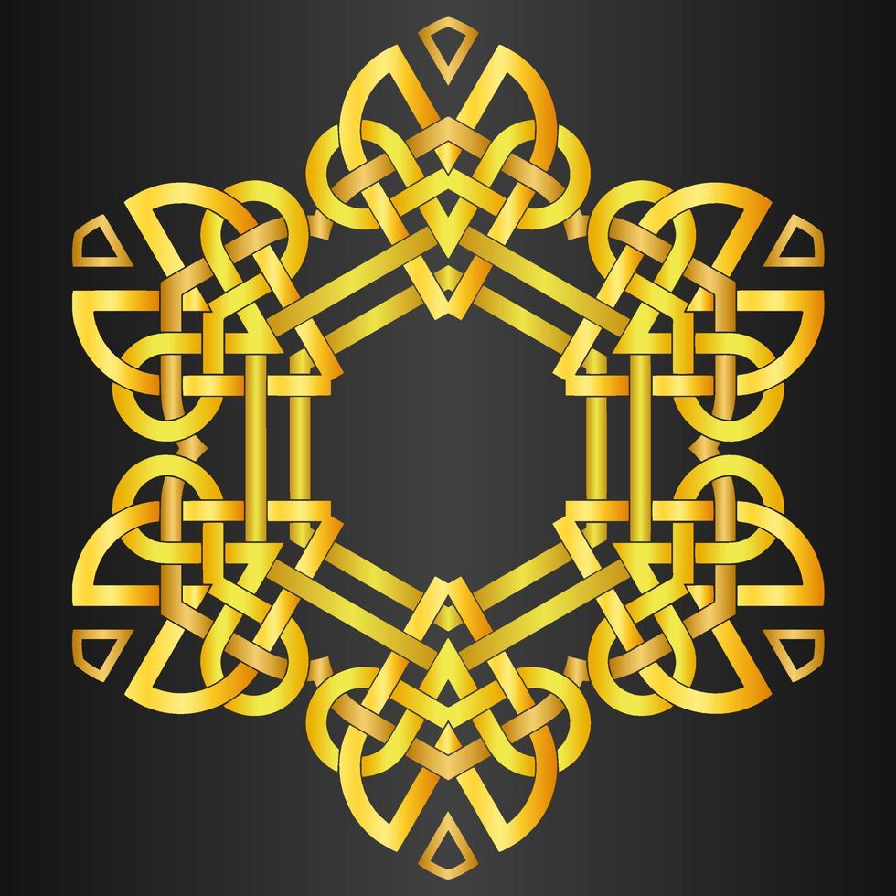 abstract ornament pattern with celtic knot style vector