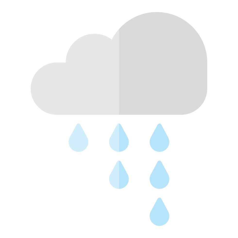 cloud rainy climate vector