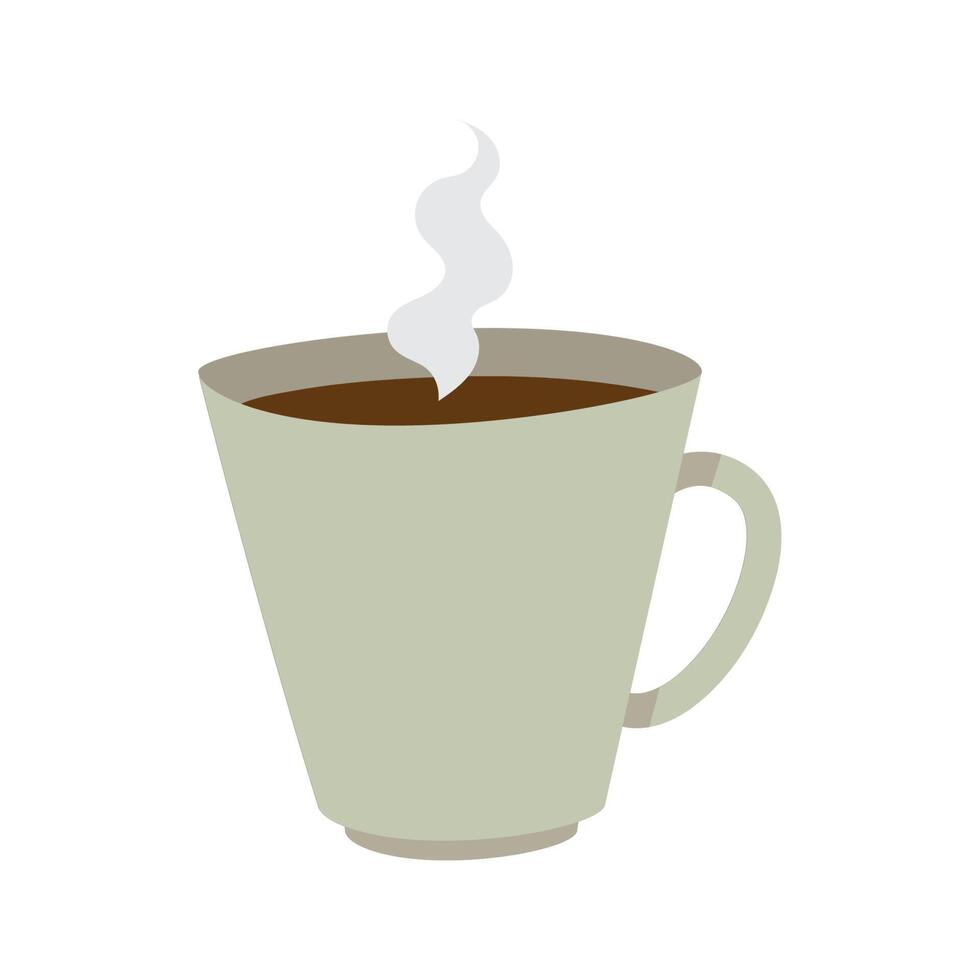 hot coffee cup vector