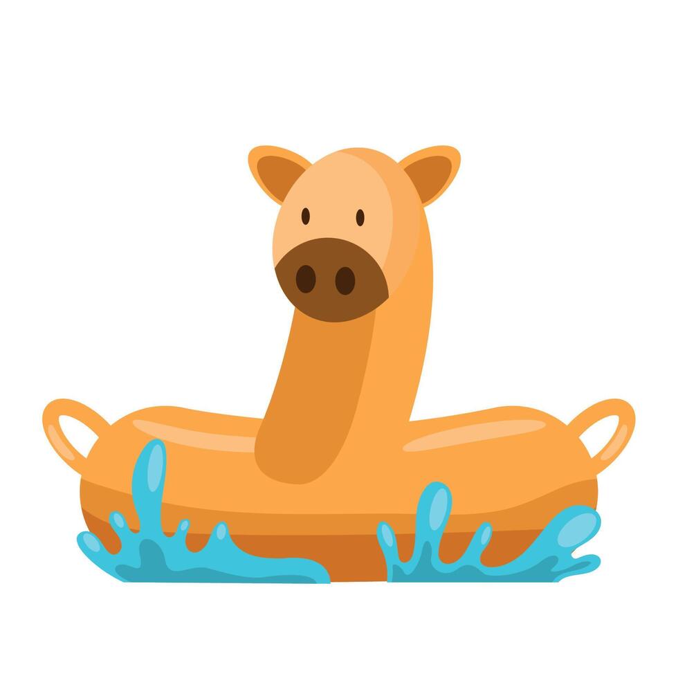 giraffe float inflatable vector