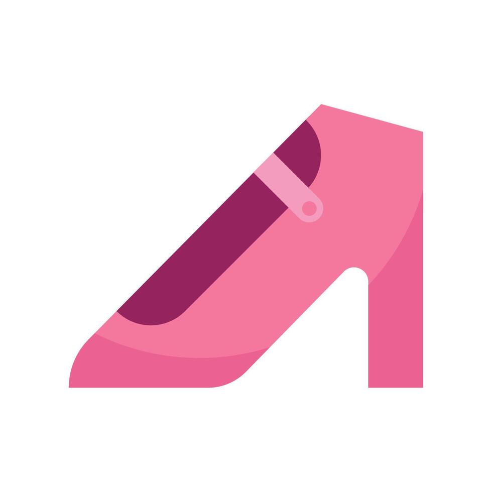 pink female heel vector