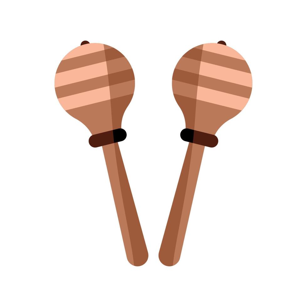 maracas musical instrument vector