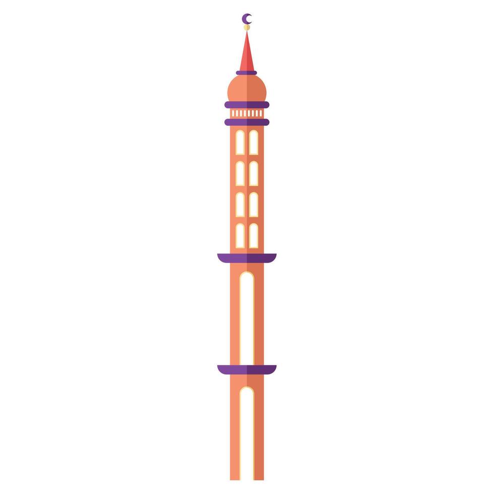 islamic mosque tower vector