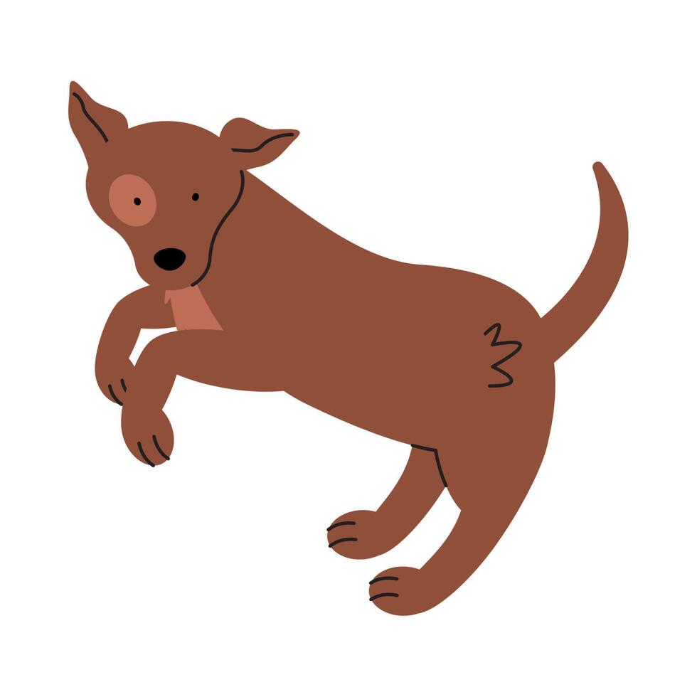 mascota perrito vector