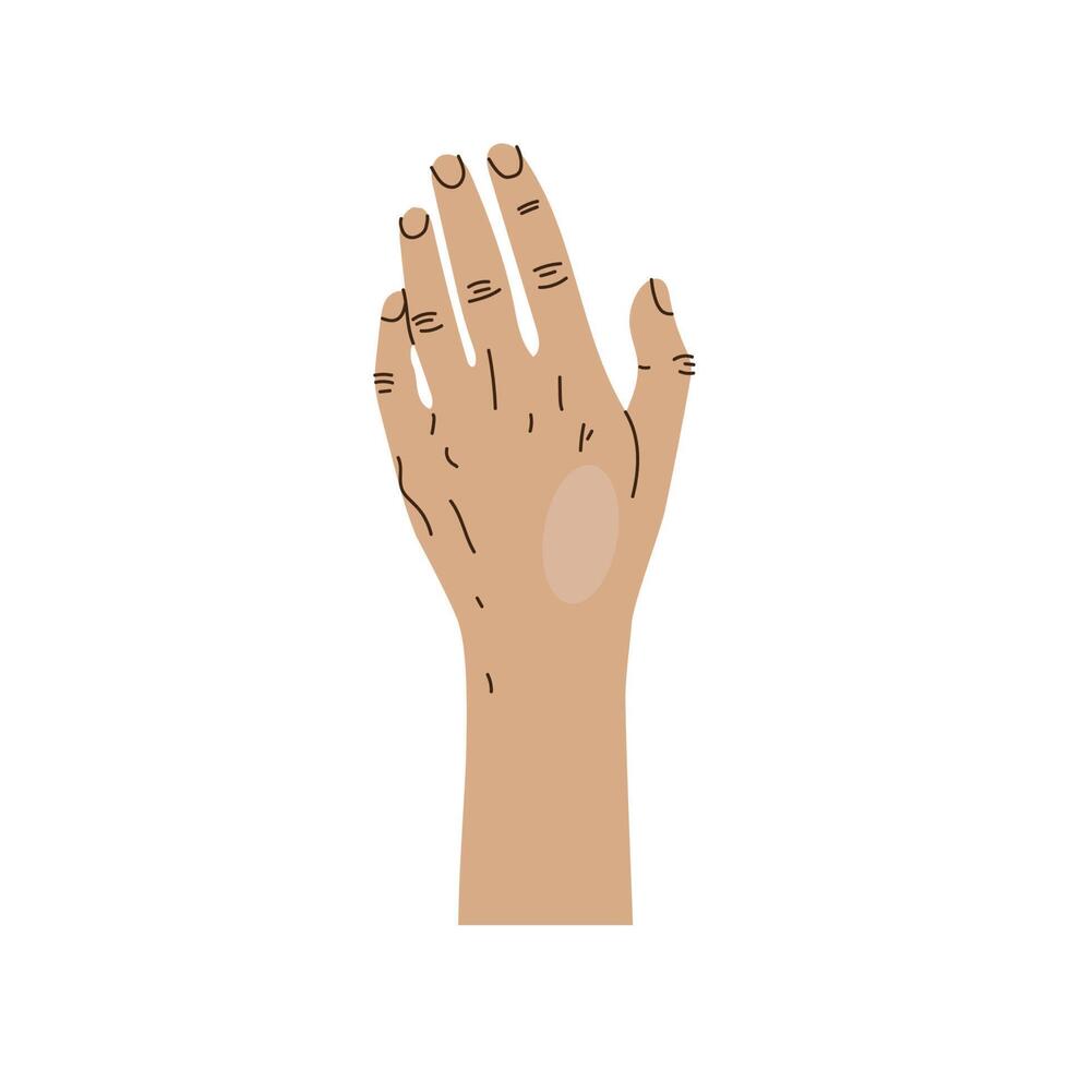 left hand human vector