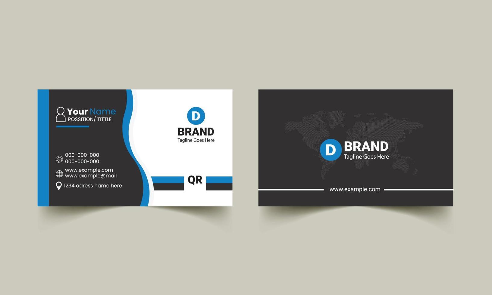 Modern Creative and Clean Business Card Template vector