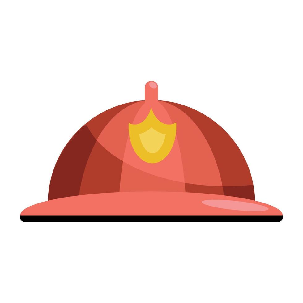 firefighter helmet equipment vector