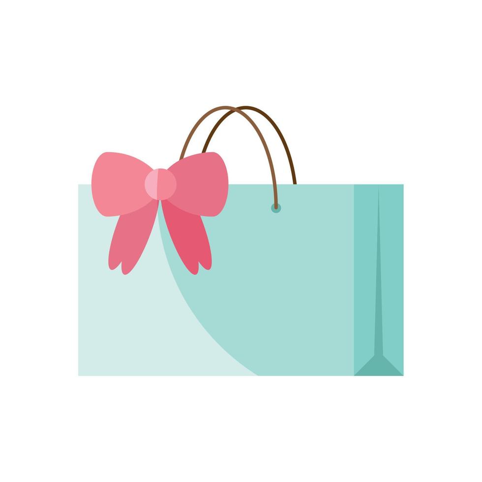 gift bag with bow vector