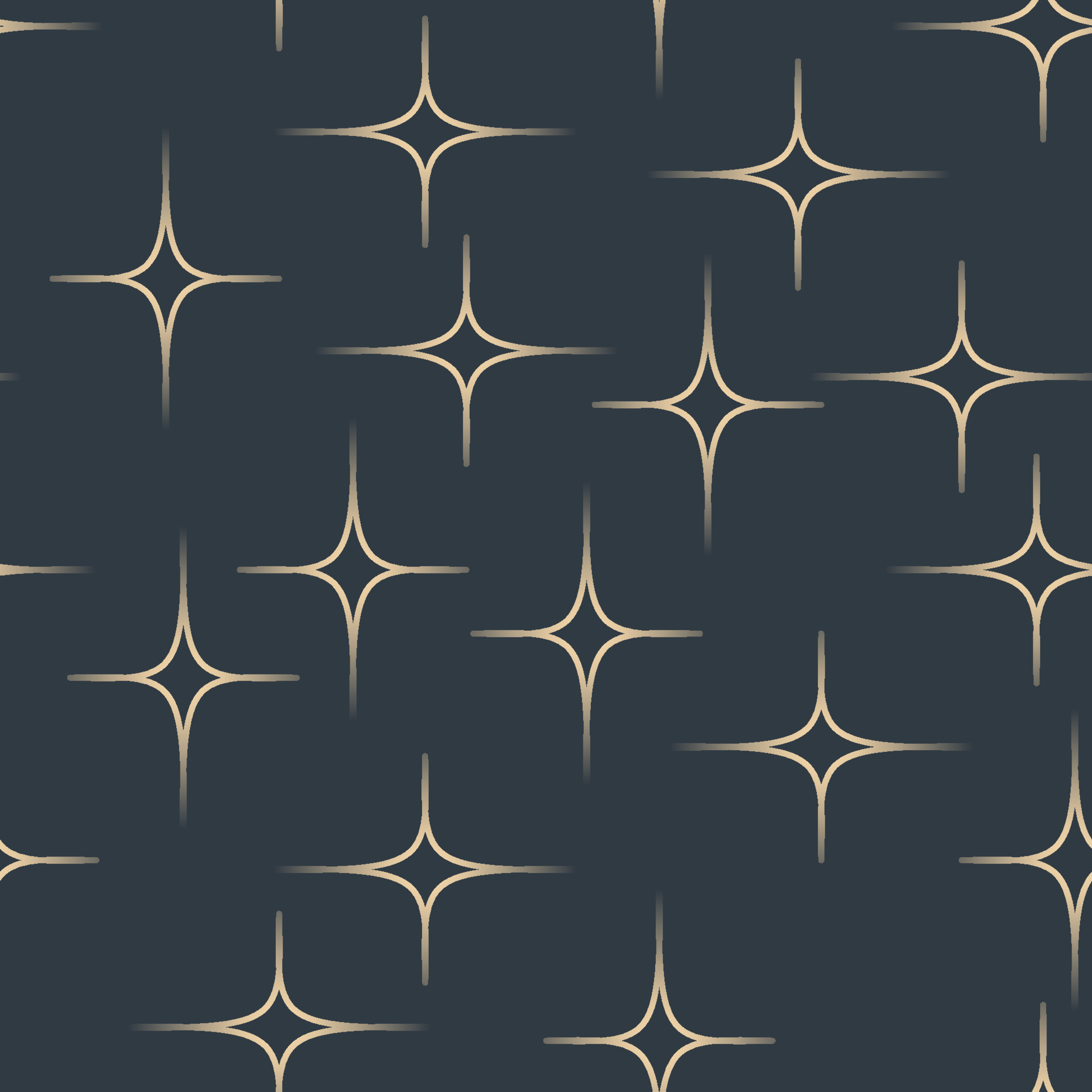 Vector seamless pattern of four pointed stars elegant stylish texture