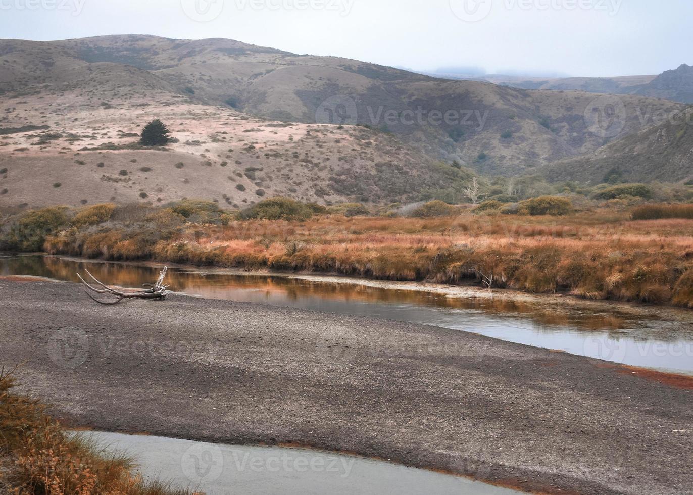 Autumn Landscape with Creek photo