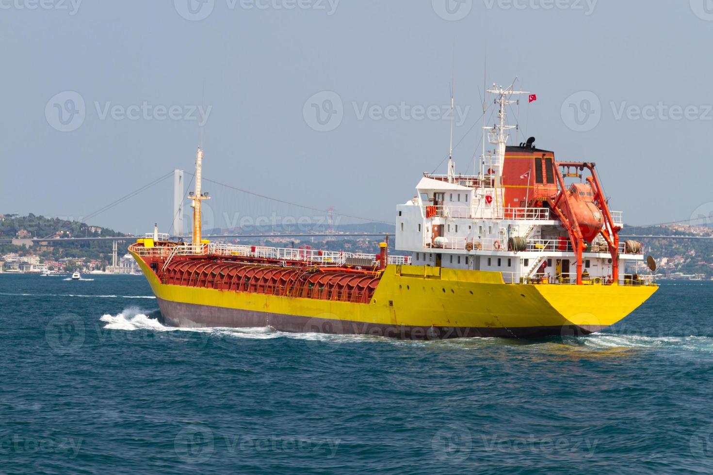 Cargo Ship in Sea photo