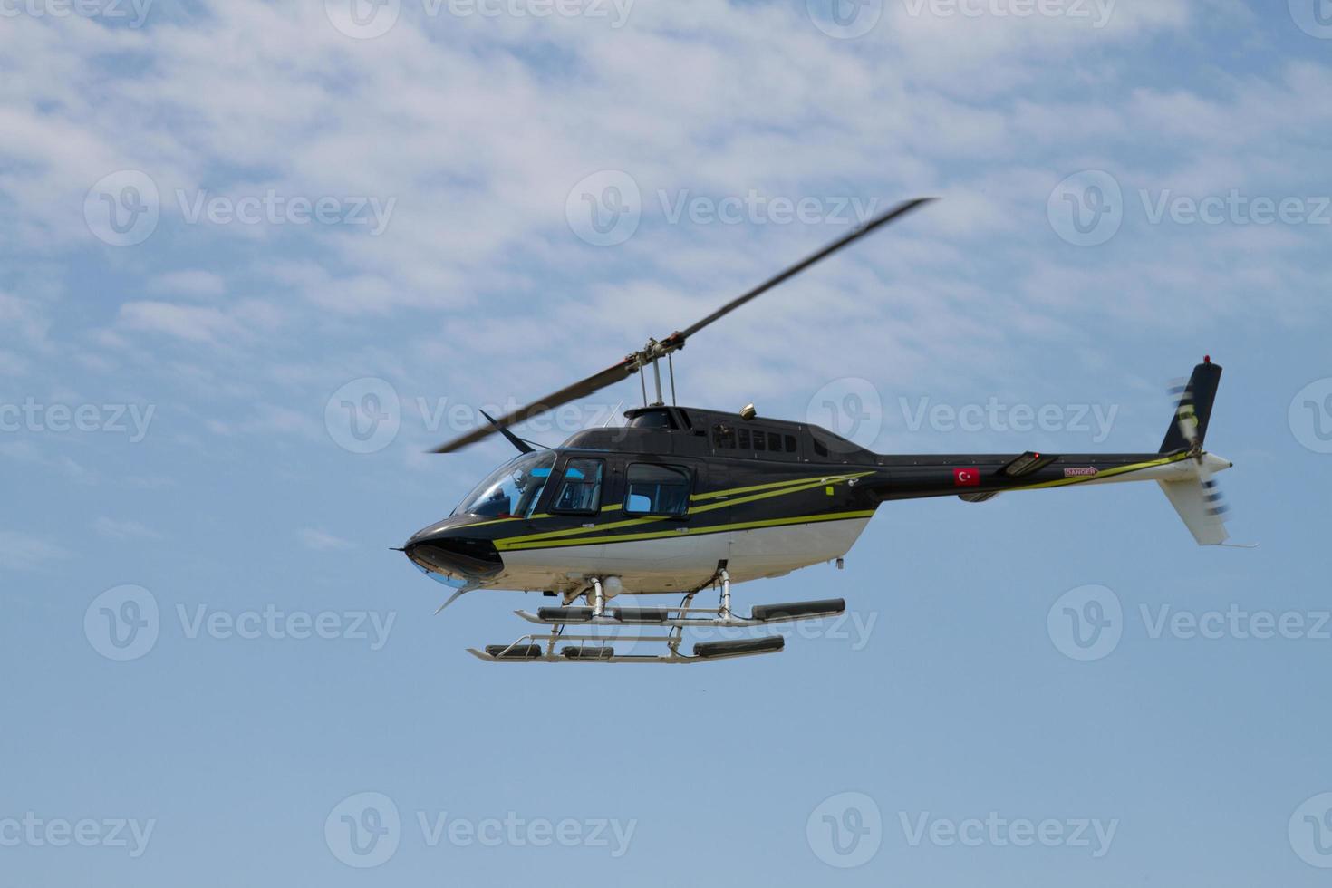 Helicopter is flying photo