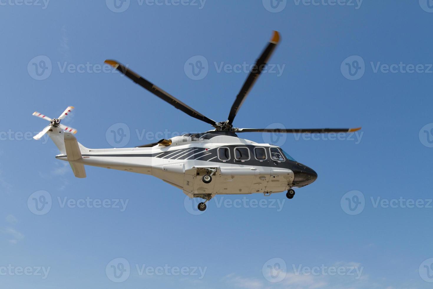 Helicopter is flying photo