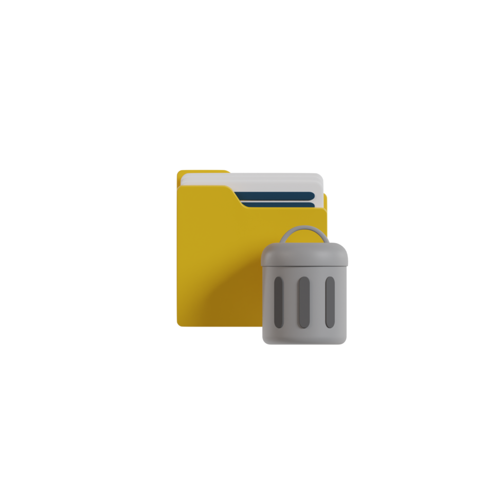 3D Isolated File Format Icon png