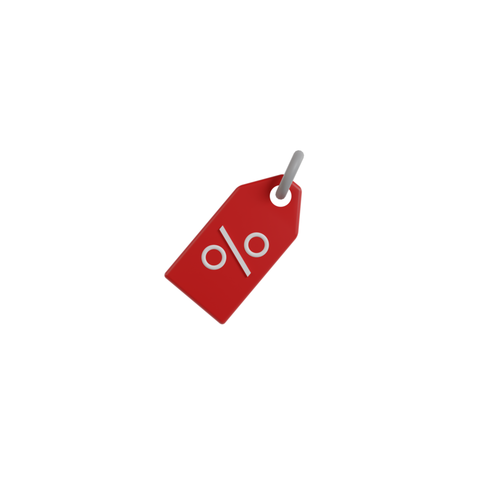 3D Isolated Sale Label png