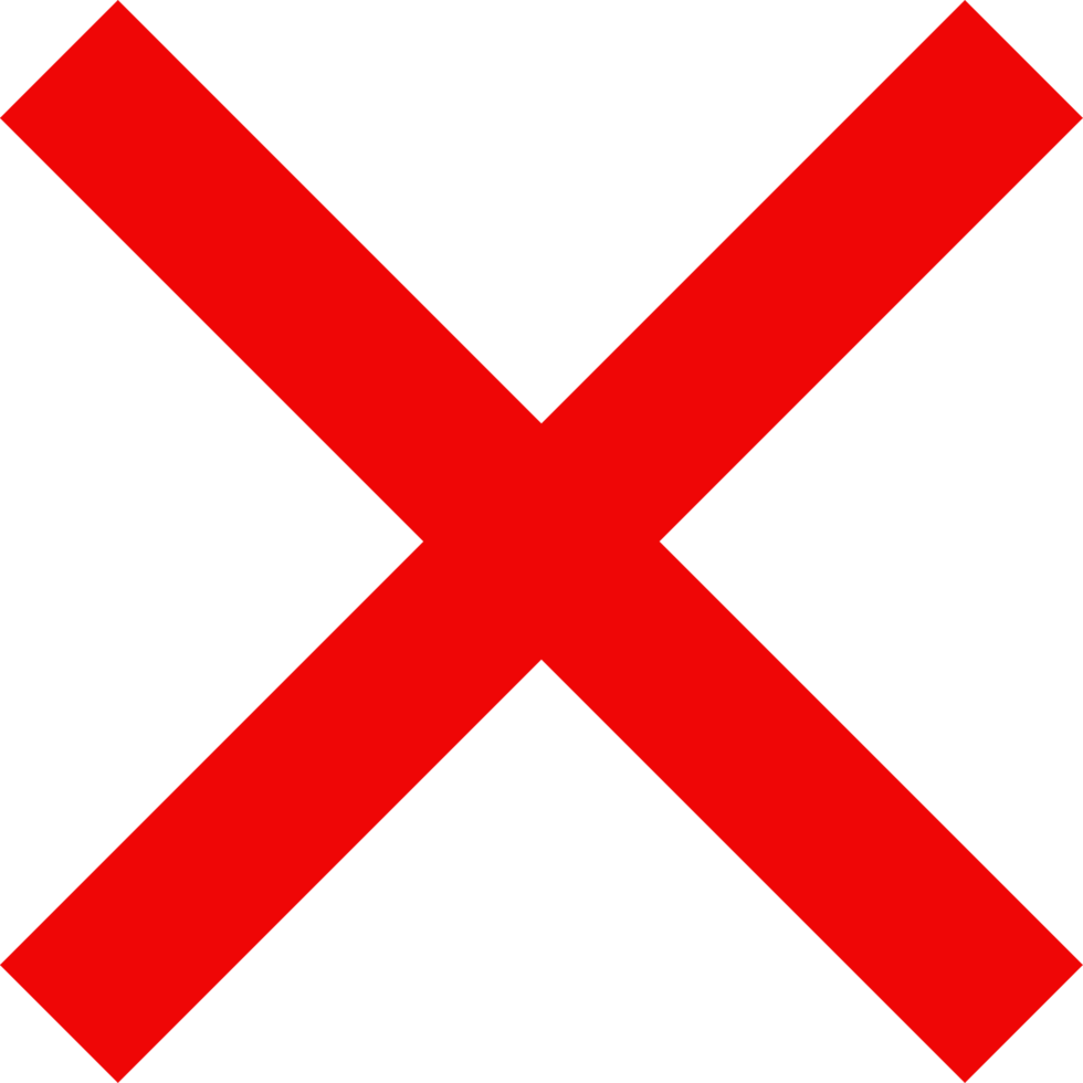 Right and wrong vector design illustration isolated on transparent