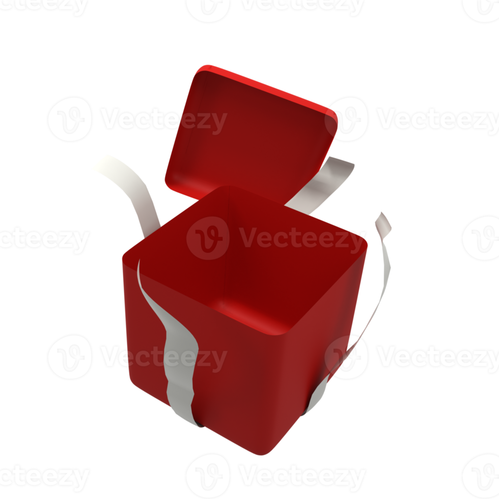 Geschenkbox 3D-Illustrationssymbol png