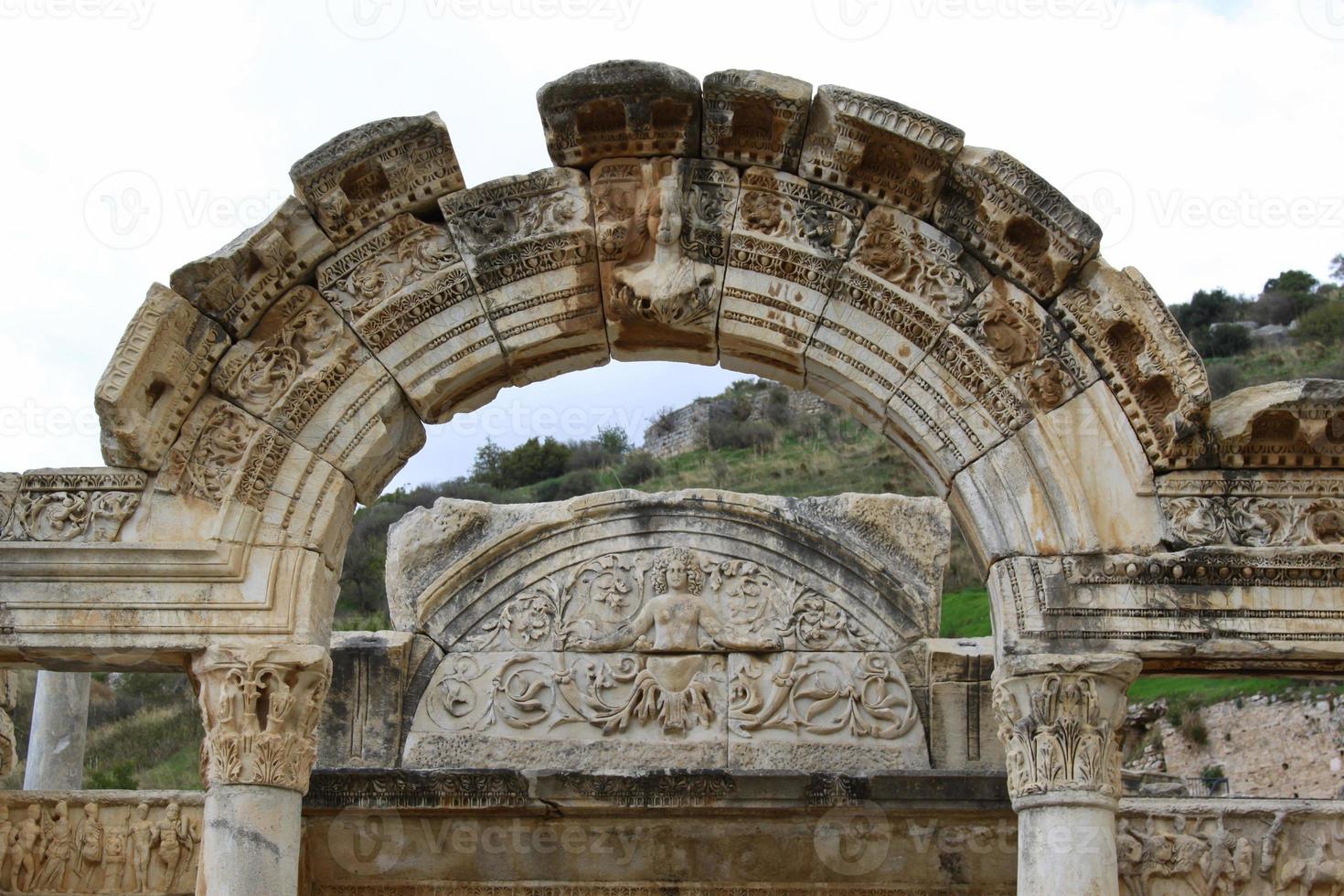 Hadrianus temple Ephesus, Izmir, Turkey photo