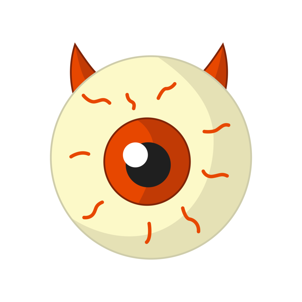 tekenfilm oog halloween png